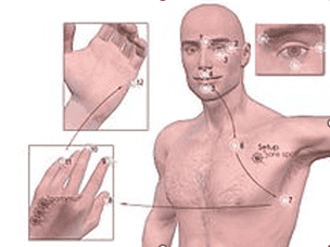 human's body with focus on the hands